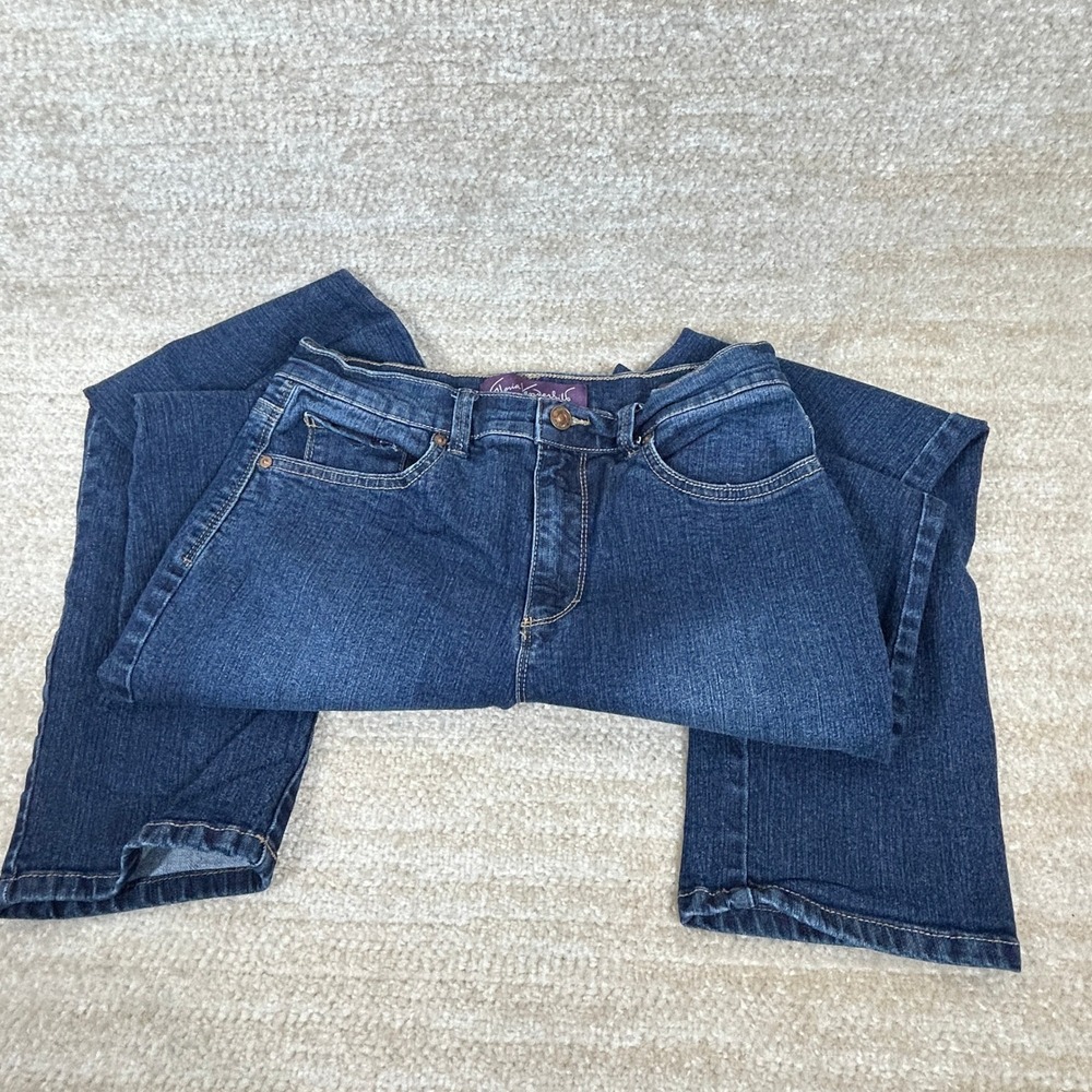 Gloria Vanderbilt Women Classic Amanda High Rise Tapered Jeans Dark Wash Size 6